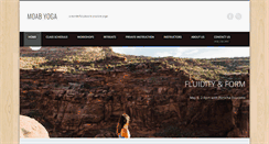 Desktop Screenshot of moabyoga.com